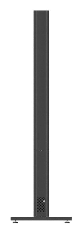 Hagor Digital-Signage-Stand für 55" Displays – abschliessbar, Belüftung – RAL 7016 – HP Kiosk 55" FS