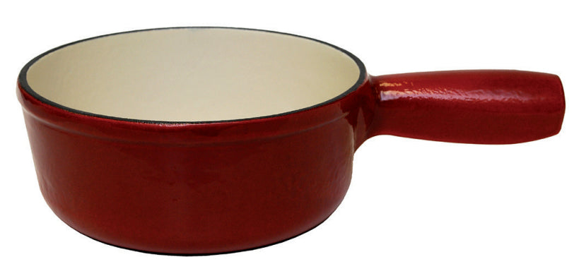 Heidi Cheese Line Caquelon – Ø 23 cm, Aluminium, Teflon-Beschichtung, für Käsefondue, Elektro, Rot, 6 Personen