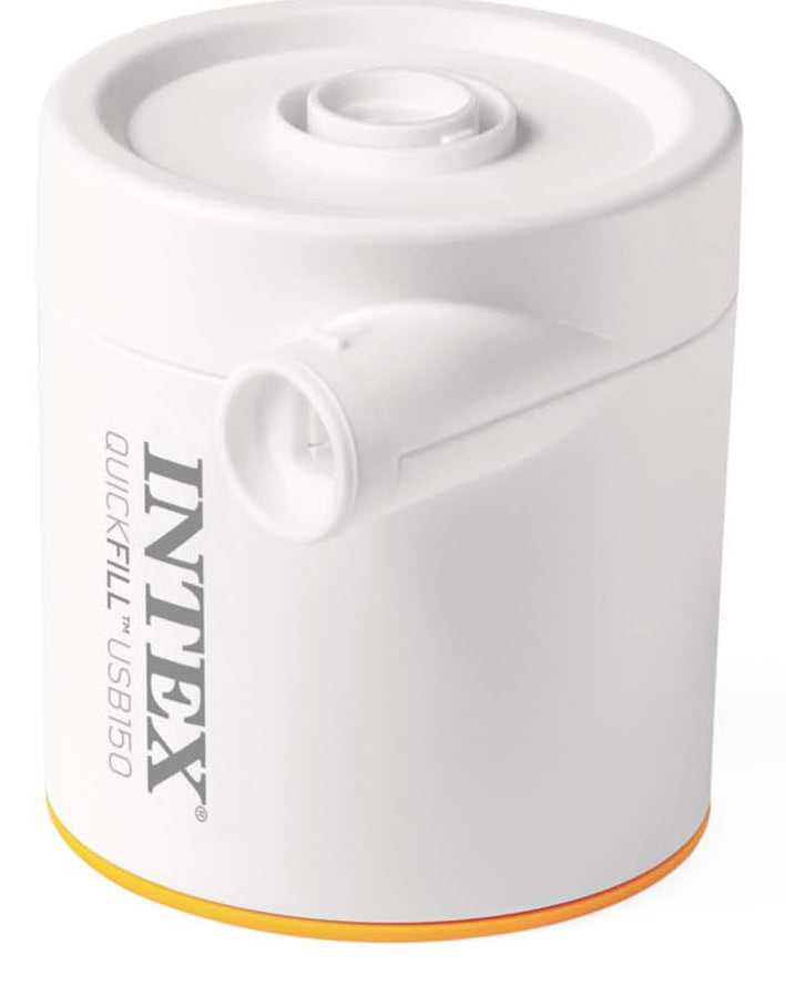 Intex USB-Luftpumpe Quick-Fill USB150 – 5 V, 2 A – 150 l/min – Weiss – mit USB-Kabel