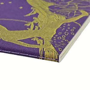 Paperblanks Notizheft – A6 – 80 Seiten – 100 g/m² – Hardcover, perforiert, abgerundete Kanten, violett, FSC