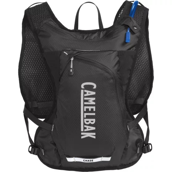 CamelBak Sportrucksack Chase Race 4 Vest – 8 l, mit Trinksystem, reflektierend – Schwarz