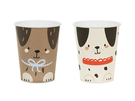 PartyDeco Becher, Papier/Karton – 2,2 dl, mehrfarbig – 6 Stk.
