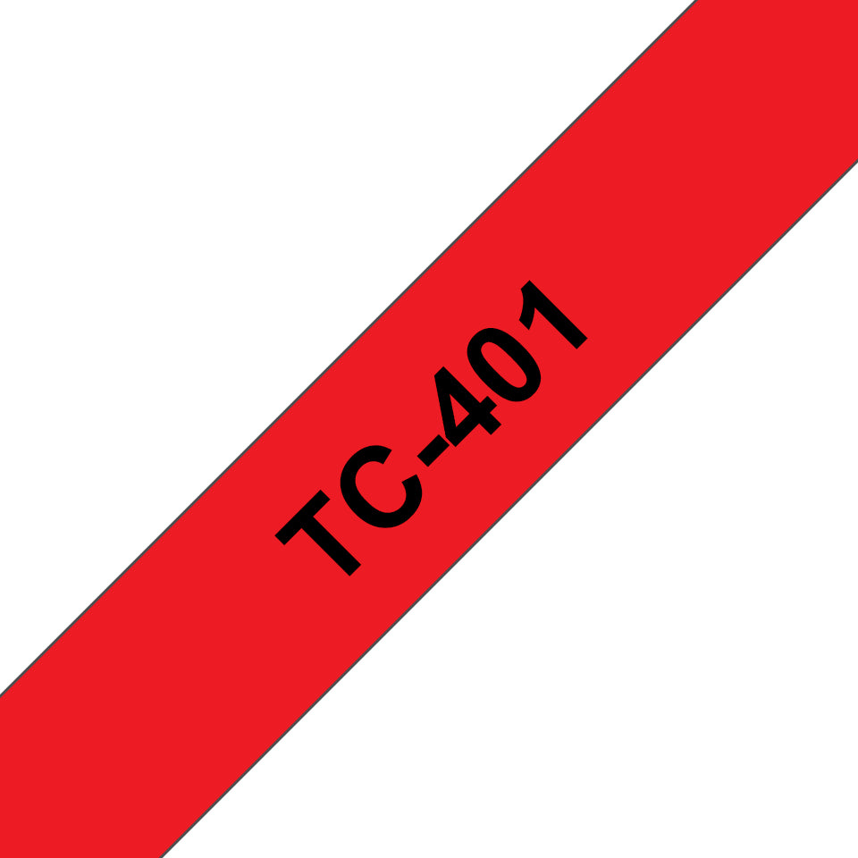 Brother Schriftband – 12 mm × 7,7 m, rot, schwarz