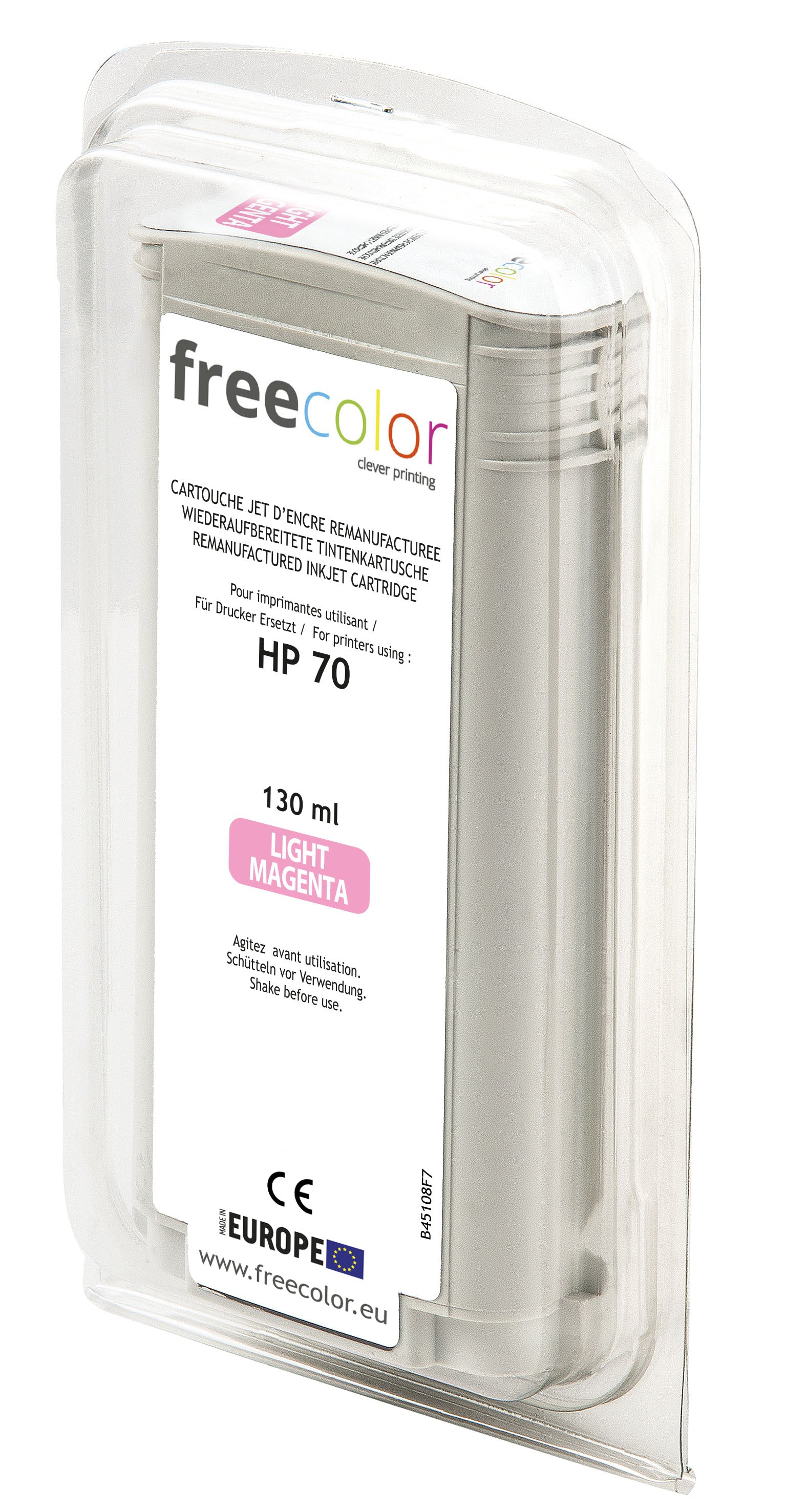 Freecolor Tintenpatrone Light Magenta, 130 ml, Kompatibel
