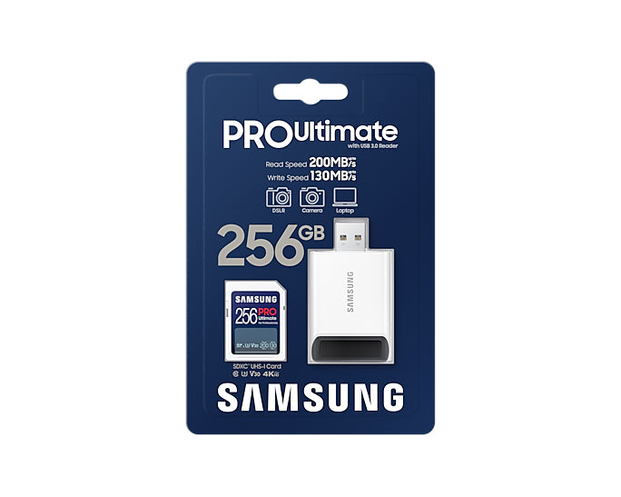 Samsung MB-SY256SB/WW SDXC 256 GB – UHS-I, Klasse 10, U3, V30, 200/130 MB/s
