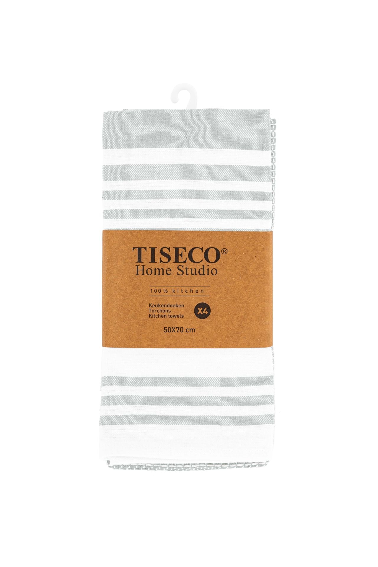 Tiseco Geschirrtuch COMBO – assortiert – 50 × 70 cm – Baumwolle – 4er-Set