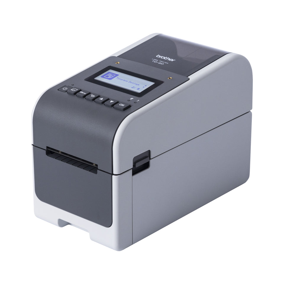 Brother Etikettendrucker, Thermodirekt, bis 50,8 mm, Akku-Option, LCD-Display, USB, LAN, 300 dpi