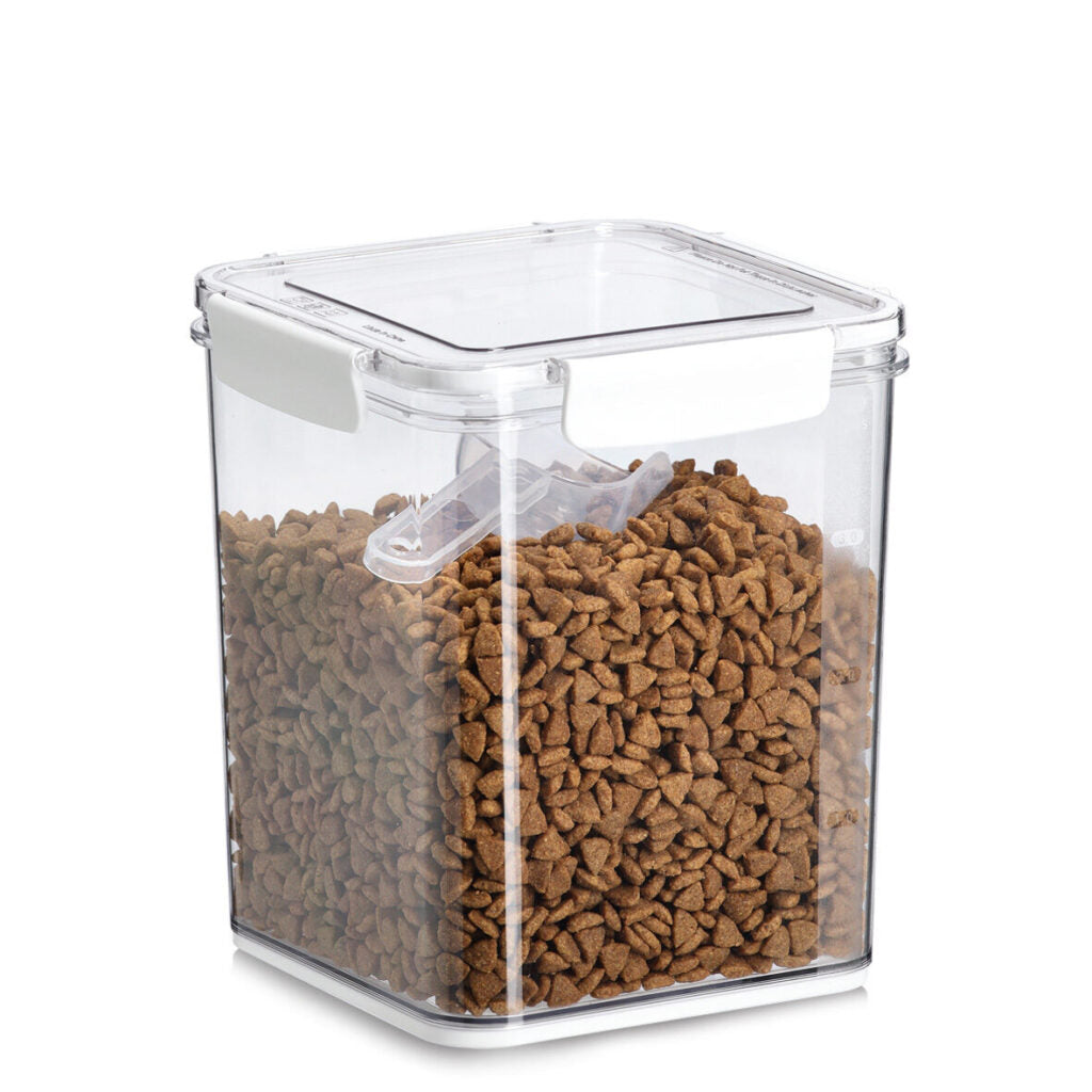 Zeller Present Vorratsdose 4,2 l, 18 × 18 × 20,4 cm, Polypropylen (PP)/Polyethylenterephthalat/Silikon, transparent
