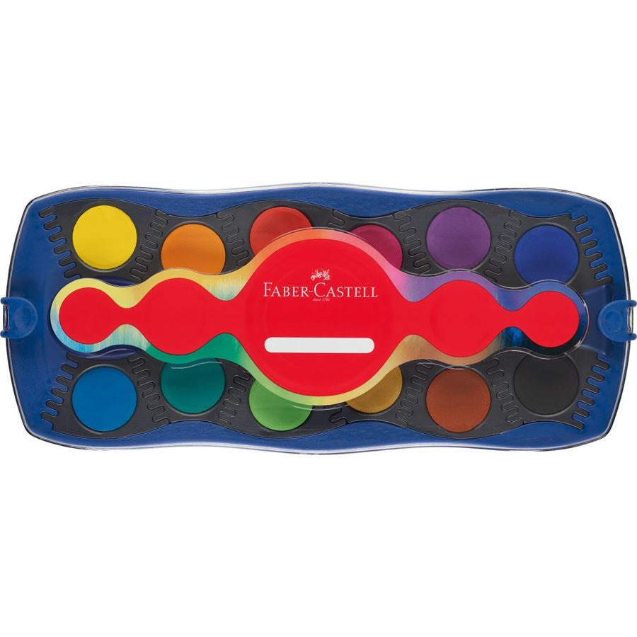 Faber-Castell Connector Aquarellkasten – Mehrfarbig – 24 Farben
