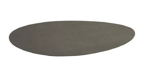 LEONARDO Tischset Gocce – oval, PVC, grau, 48 × 34 cm – 4er-Set