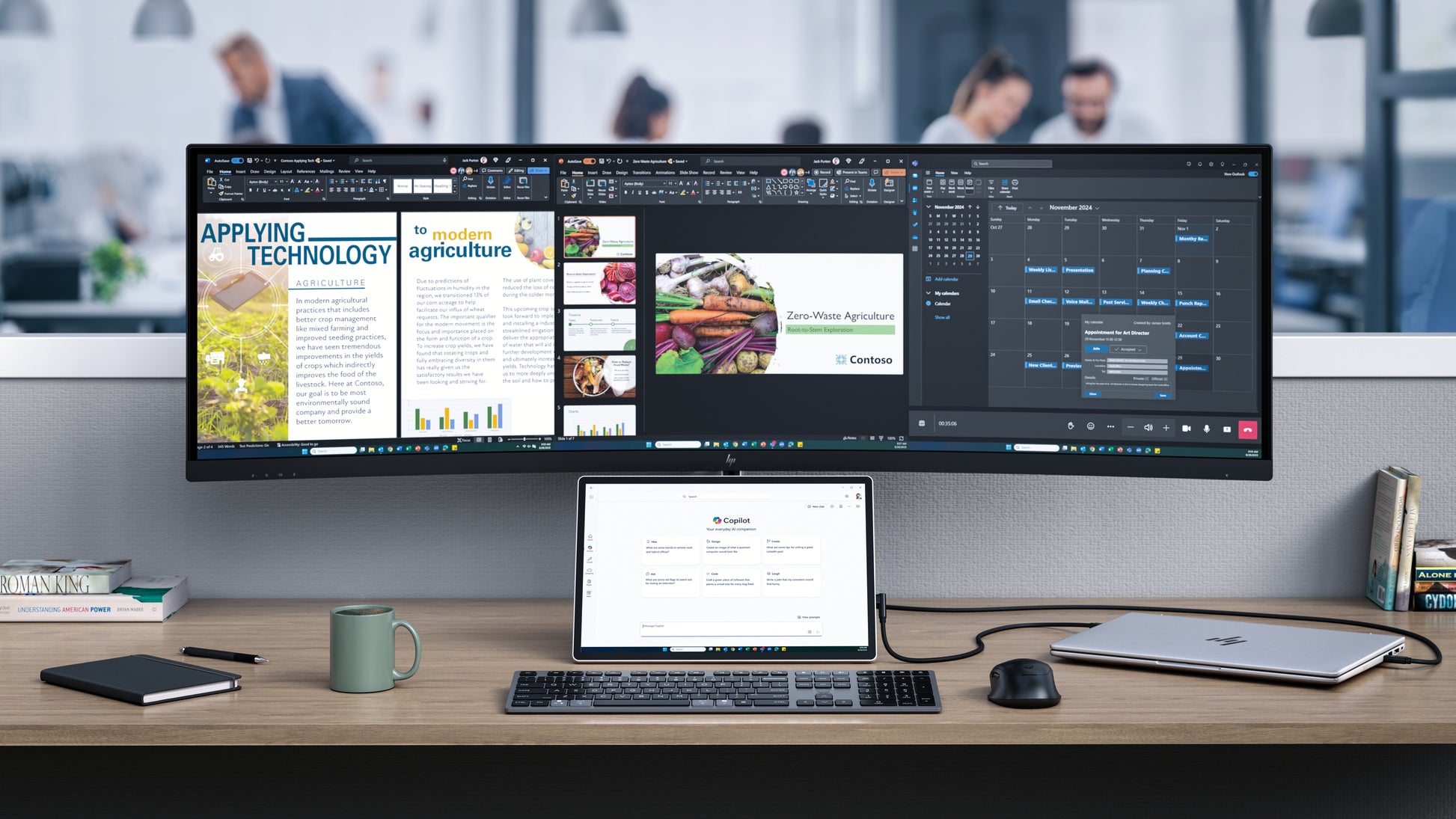 HP Series 5 Pro 514pn – Tragbarer Monitor, 14", IPS Schwarz, 75 Hz, 400 cd/m², 2× USB-C, Silber