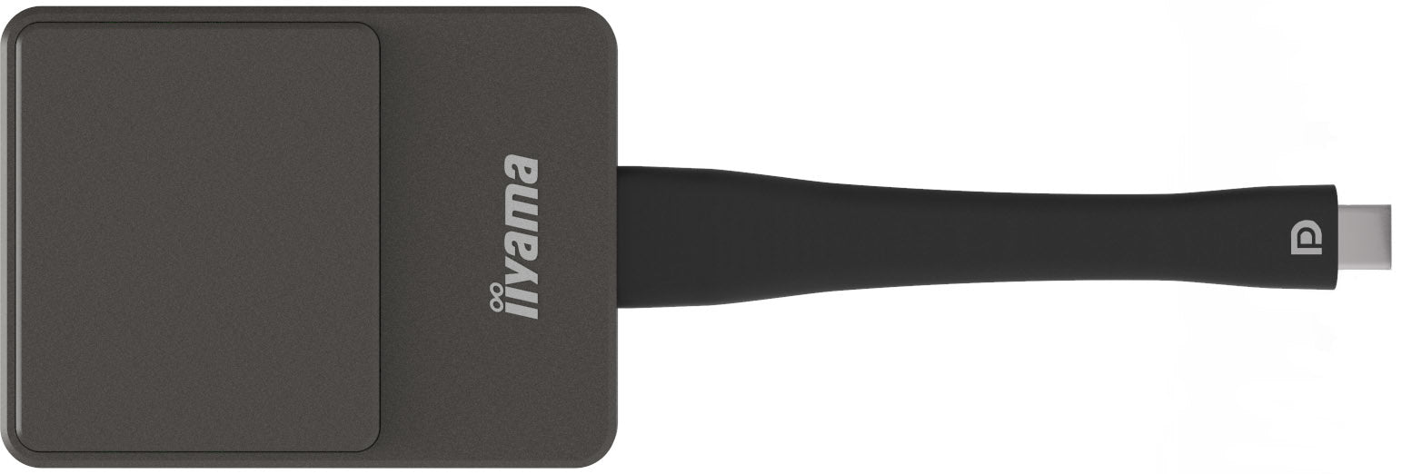 iiyama E-SHARE HDMI Dongle Kit – AV-Adapter, USB-C zu HDMI (DP-ALT), Wi-Fi