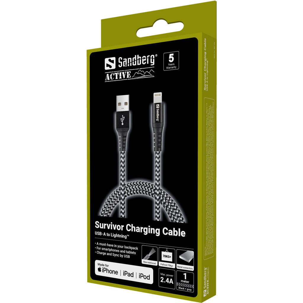 Sandberg Lightning Kabel, 1 m