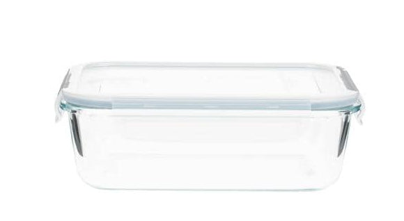 Furber. Furber – 4-teiliges Vorratsdosen-Set, 370 ml/630 ml/1,0 l/1,5 l, Glas/Silikon, transparent