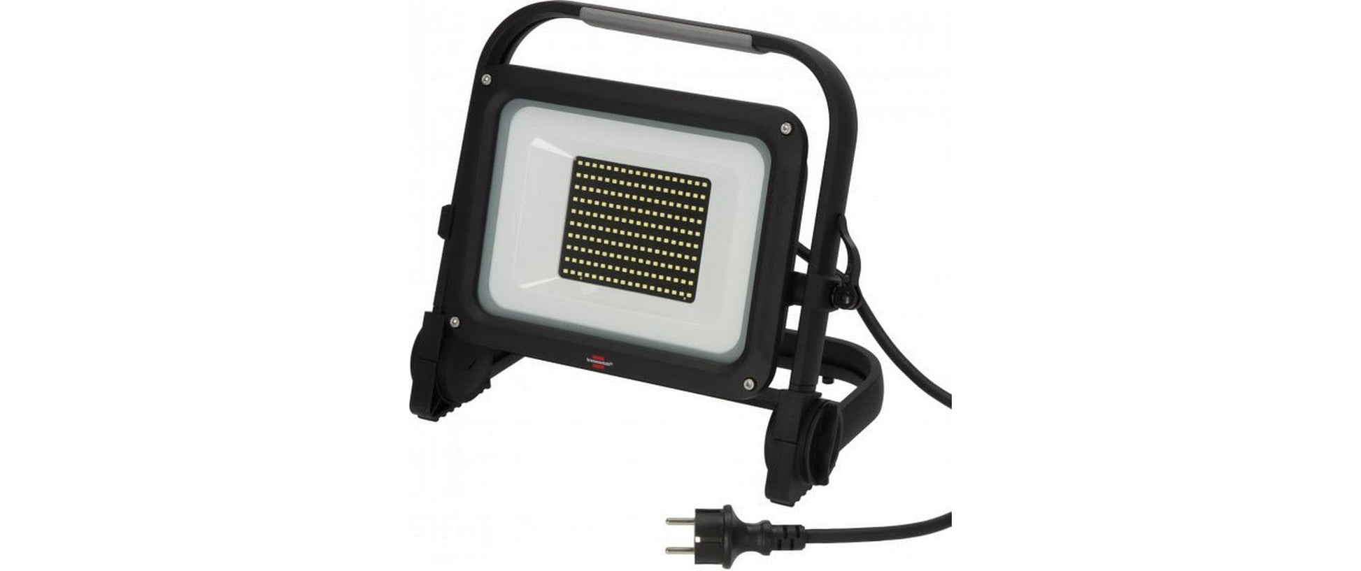 Brennenstuhl Arbeitsstrahler – 100 W, Kaltweiss, 6500 K, IP65, Netzbetrieb, dimmbar, Schwarz, Metall