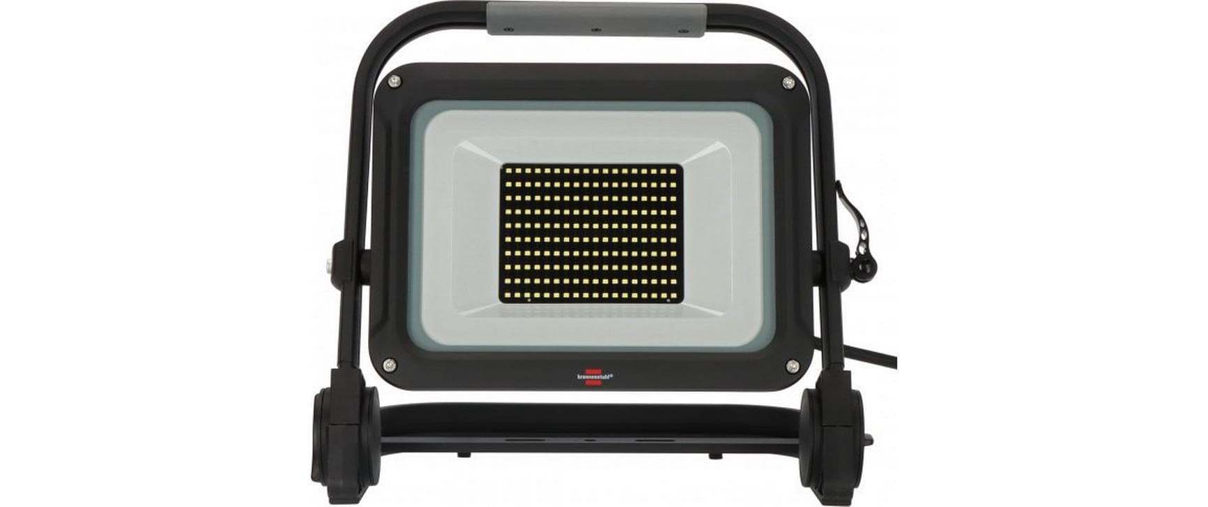 Brennenstuhl Arbeitsstrahler – 100 W, Kaltweiss, 6500 K, IP65, Netzbetrieb, dimmbar, Schwarz, Metall