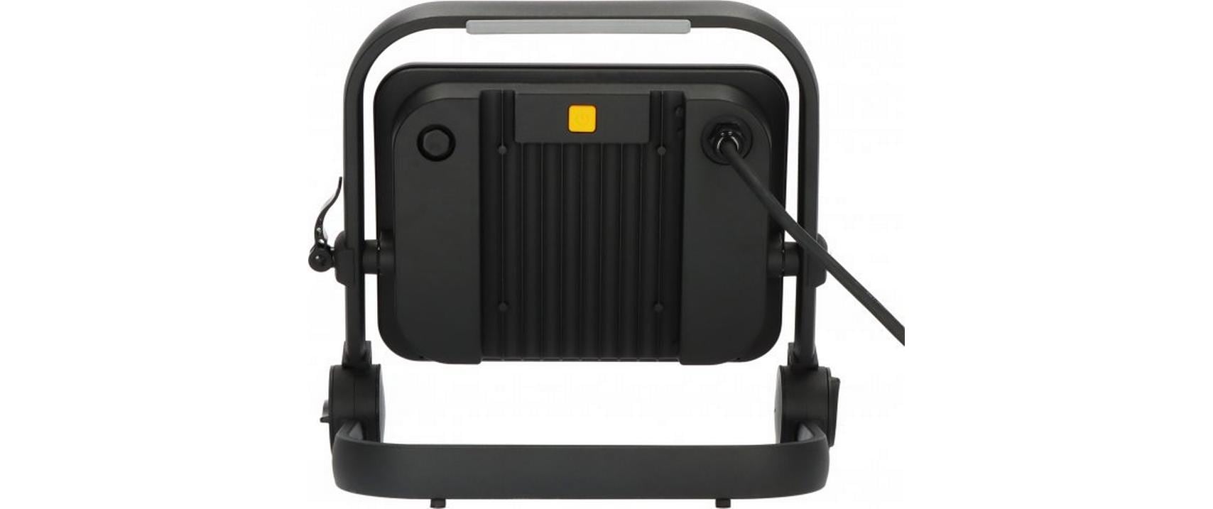 Brennenstuhl Arbeitsstrahler – 100 W, Kaltweiss, 6500 K, IP65, Netzbetrieb, dimmbar, Schwarz, Metall