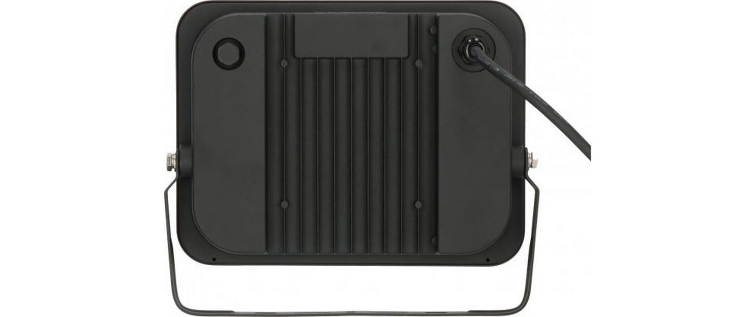 Brennenstuhl Aussenwandleuchte – 100 W – Kaltweiss, 6500 K – IP65 – Netzbetrieb – dimmbar – Schwarz – Metall