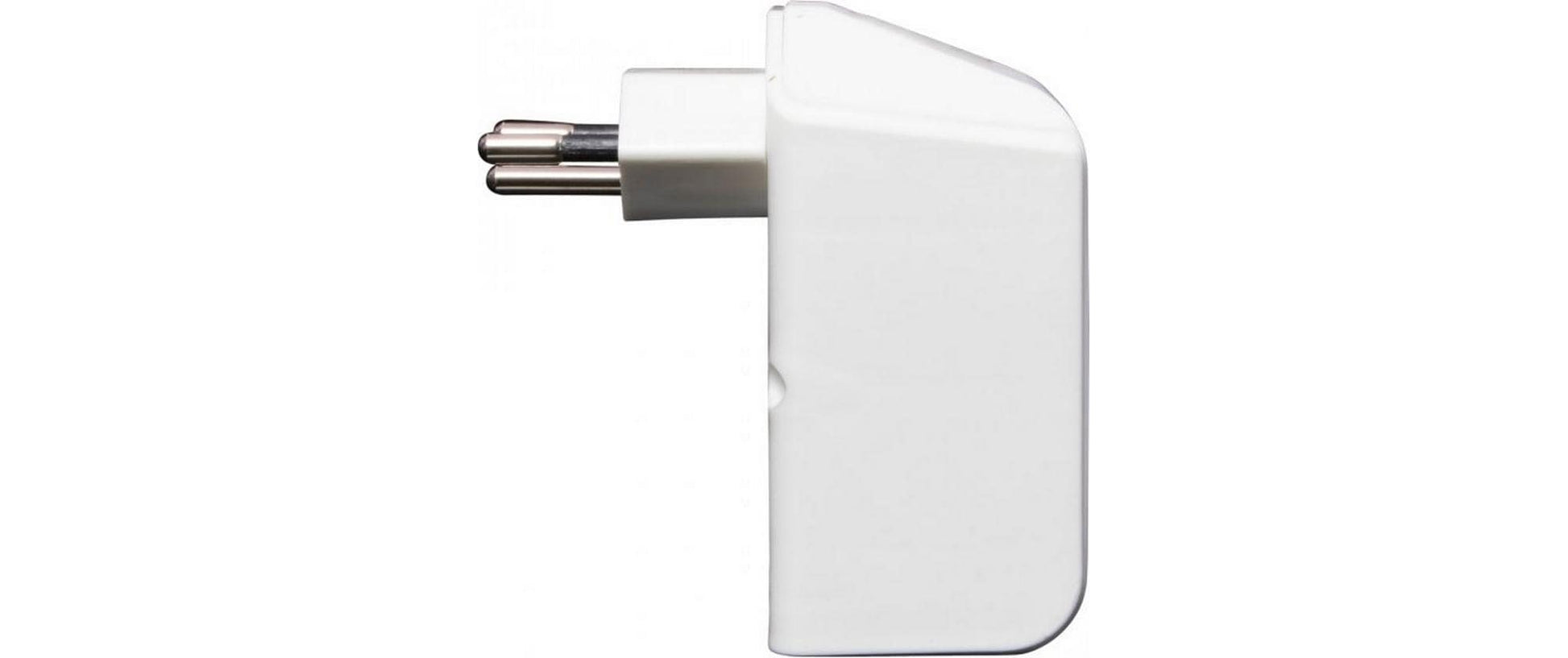 Brennenstuhl Adapterkabel, 2×T13, Eingang T13, drehbar 300°, 80×50×80 mm – Weiss