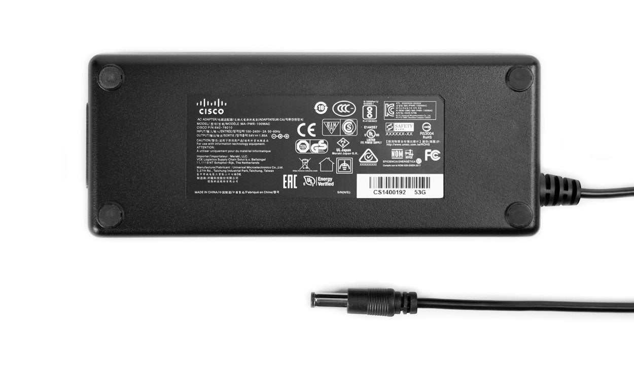 Cisco Meraki MA-PWR-30W-UK Netzteil 30 W – UK-Stecker (Typ G) – für Meraki MR Access Points – schwarz