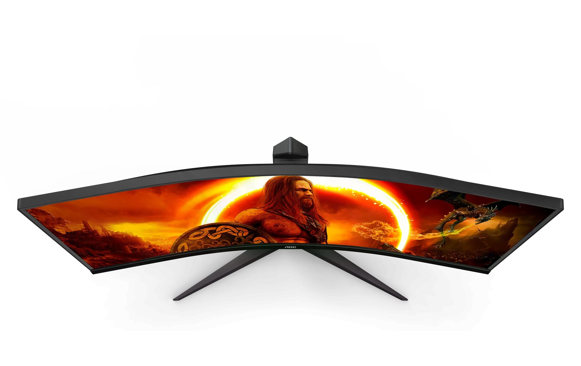 AOC CU34G2XP/BK – Monitor, 34" 3440 × 1440 (UWQHD), VA, 180 Hz, Gebogen, Adaptive Sync, VESA 100 × 100, Rot