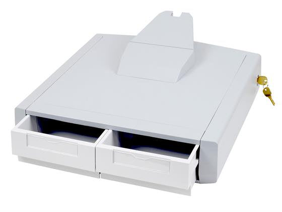 Ergotron Schrank – 45,7 × 45,7 × 24,2 cm, grau, weiss