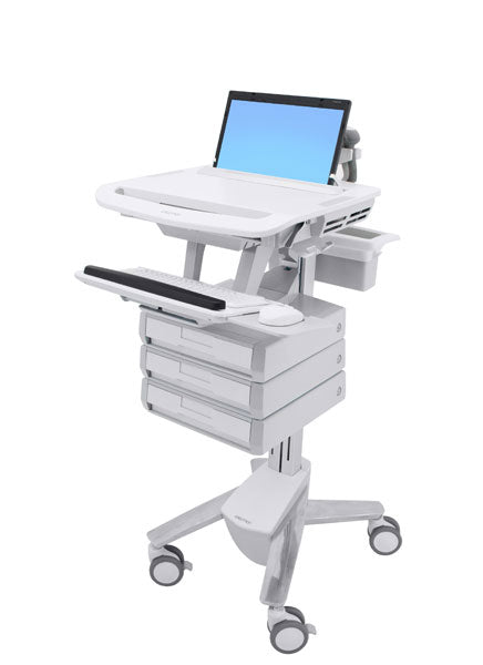 Ergotron StyleView – Laptop-Computerwagen, 3 Schubladen, Weiss