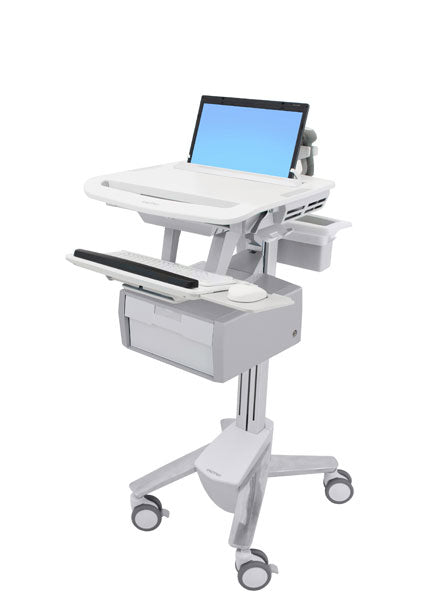 Ergotron StyleView Laptopwagen mit hohem Schubfach – Weiss