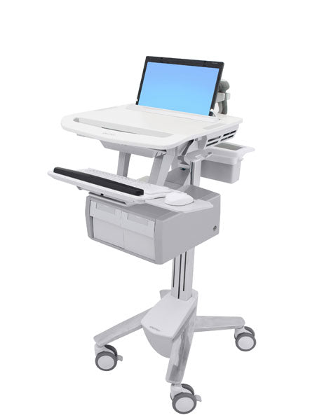 Ergotron StyleView – Laptop-Computerwagen, 2 Schubladen, höhenverstellbar, Grau
