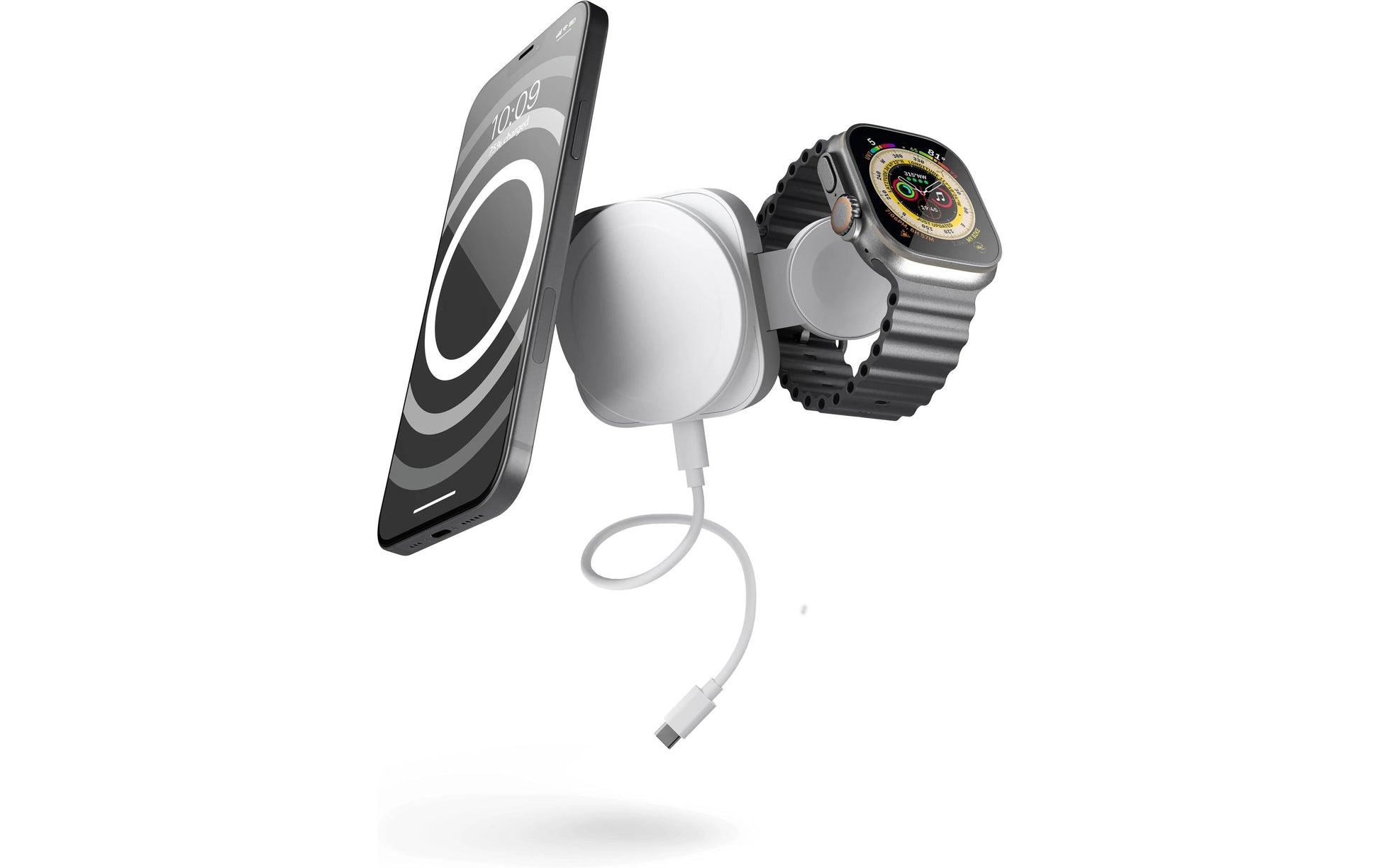 ZENS Ladestation – 20 W, Qi – für Apple