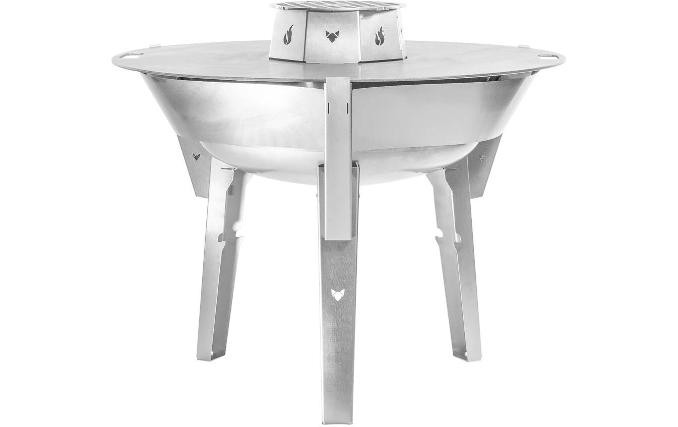 FENNEK Grillrost – Ø 29,8 cm, Höhe 0,6 cm, Edelstahl – für Feuerplatte