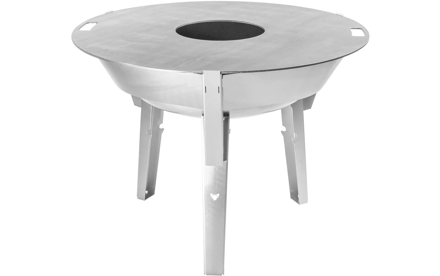 FENNEK Feuerplatte – Ø 96 cm × 0,6 cm, Stahl – für Geflügel