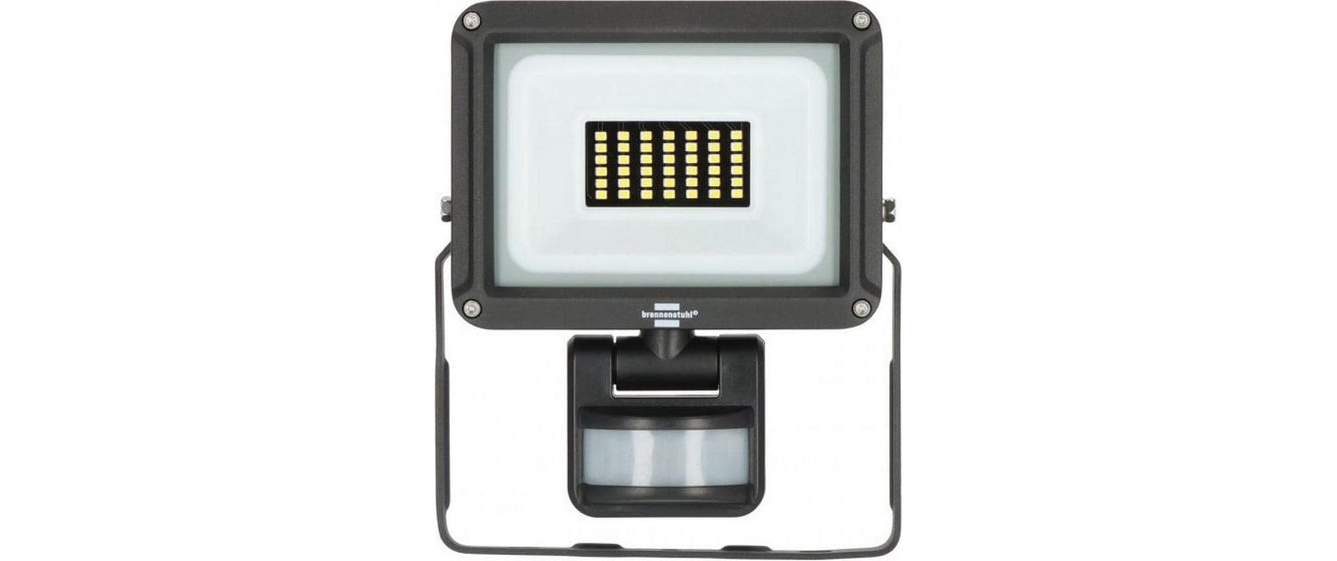 Brennenstuhl Aussenwandleuchte – 6500 K – IP65 – Netzbetrieb – mit Bewegungsmelder – Schwarz – Metall