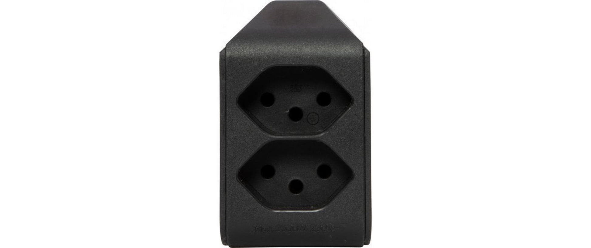 Brennenstuhl 2-fach drehbarer Abzweigstecker 300° – T12 zu T13, 230 V, 10 A – Schwarz