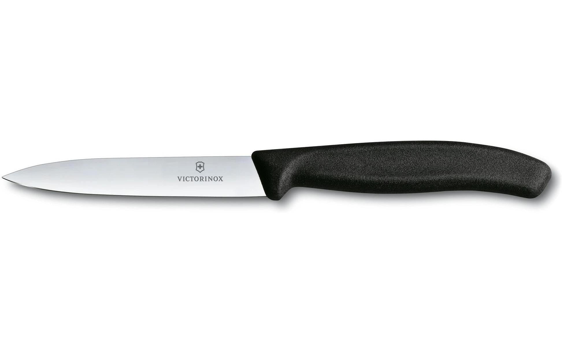 Victorinox Gemüsemesser 10 cm, Edelstahl, Griff Polypropylen (PP), Schwarz