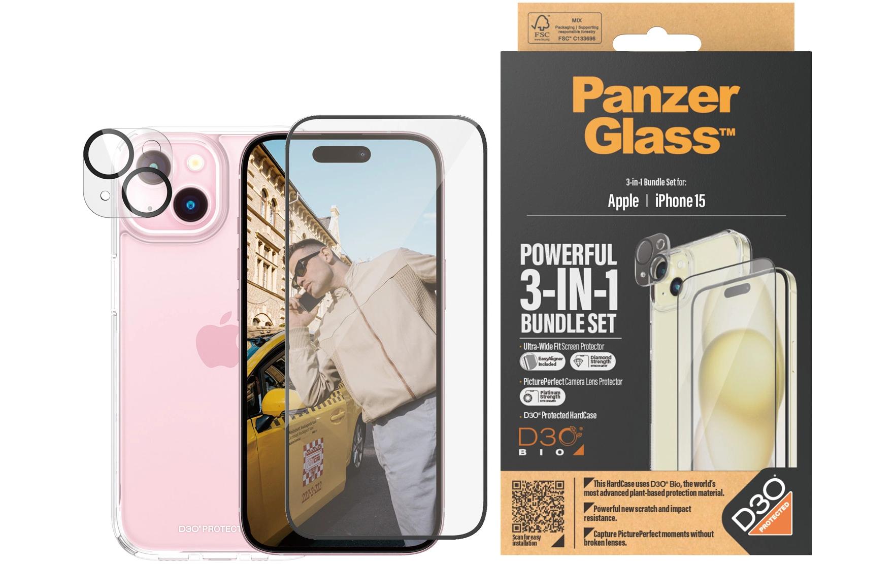 PanzerGlass Backcover – für Apple iPhone 15 – transparent