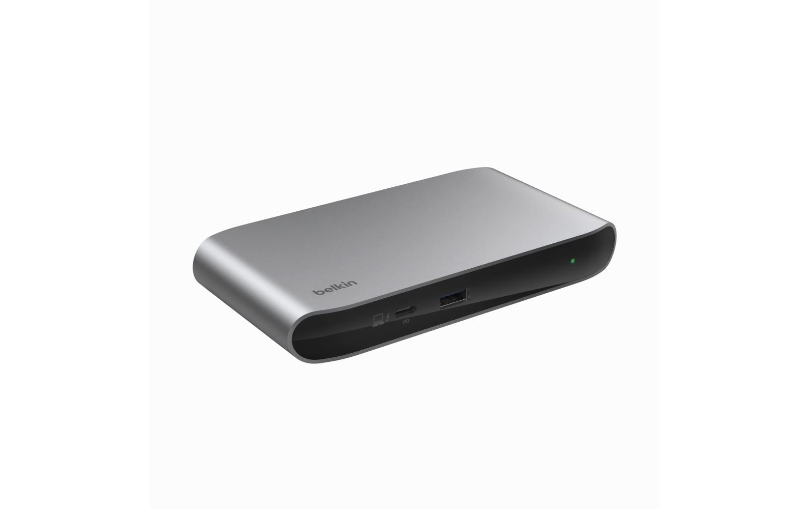 Belkin INC013VFSGY Thunderbolt-Hub – Thunderbolt 4, 2 Displays, 8K, 1× USB-A, 150 W PD, TB4 × 4, für Mac