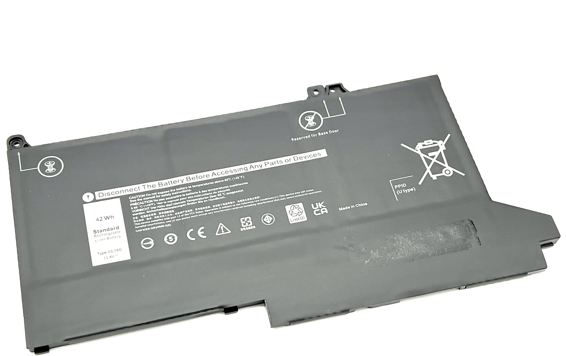 Vistaport Notebook-Akku – für Dell Latitude 5300/7300/7400 – 42 Wh, 11,4 V (3 Zellen) – Schwarz