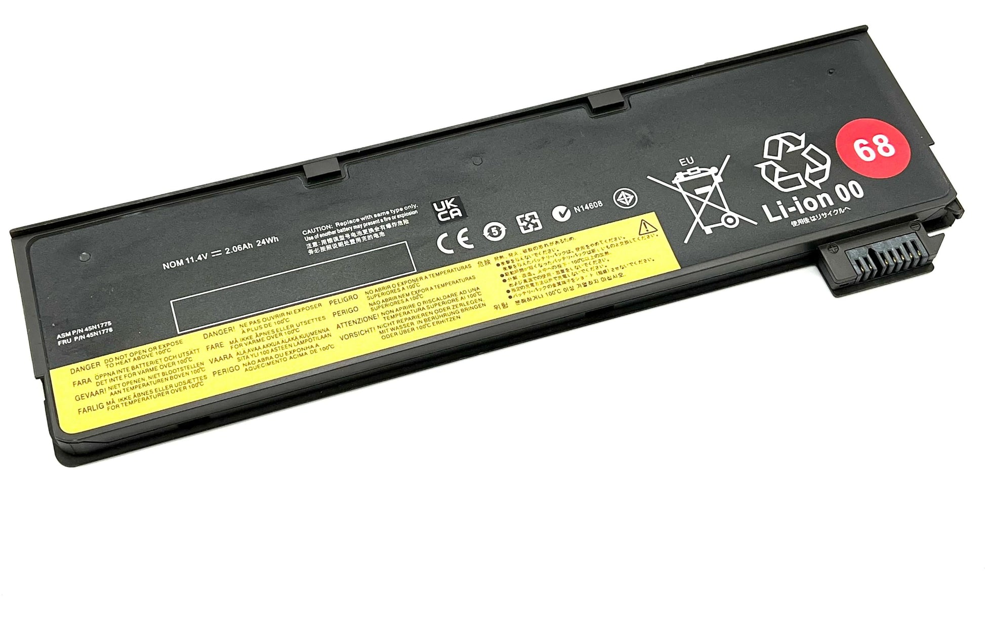 Vistaport Notebook-Akku – für Lenovo ThinkPad L450–L470, T440–T470p, X240–X270 – 24 Wh, 11,4 V (3 Zellen)