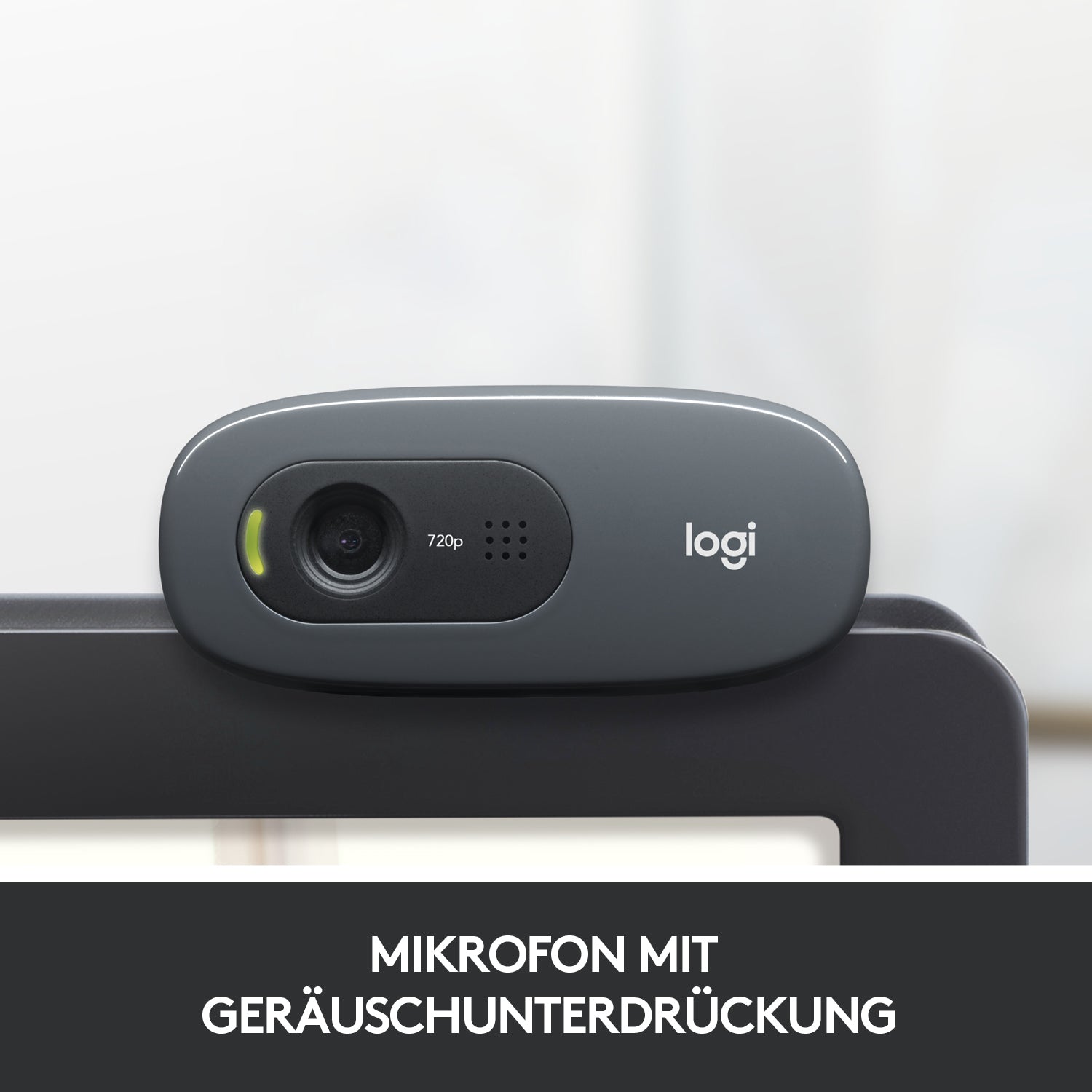 Logitech C270 Webcam – HD, 30 fps, USB, Fester Fokus, 55°, Schwarz, für Windows & macOS