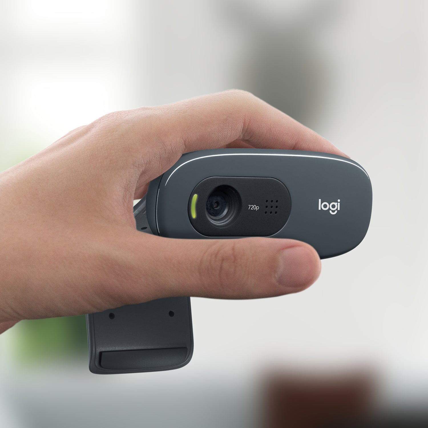 Logitech C270 Webcam – HD, 30 fps, USB, Fester Fokus, 55°, Schwarz, für Windows & macOS