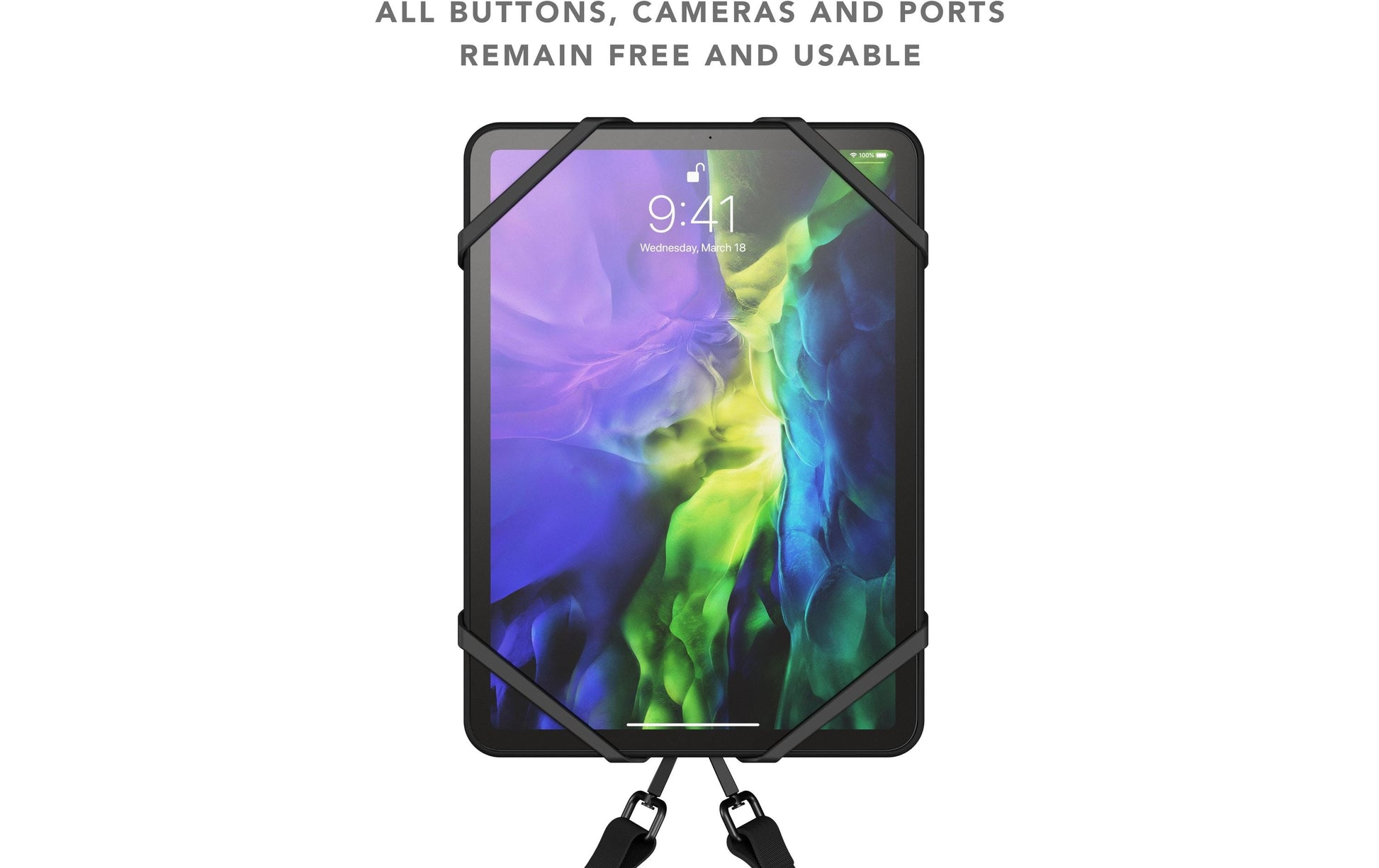 Vonmählen Infinity Max Tablet-Arm – bis 11" – verstellbar, rPET – Schwarz