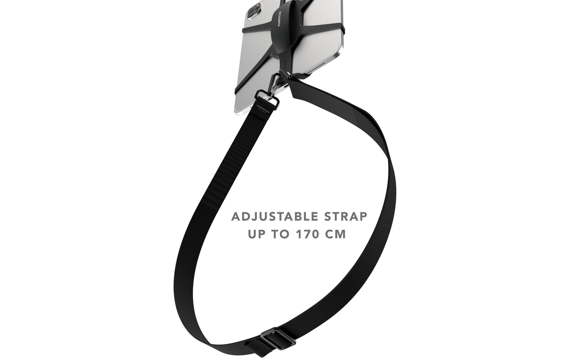 Vonmählen Infinity Max Tablet-Arm – bis 11" – verstellbar, rPET – Schwarz