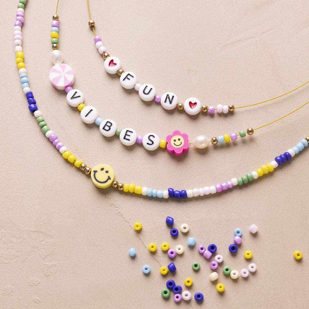 Creativ Company Schmuck-Set – Verschlussset – Leder, schwarz, silber – 1 Stück