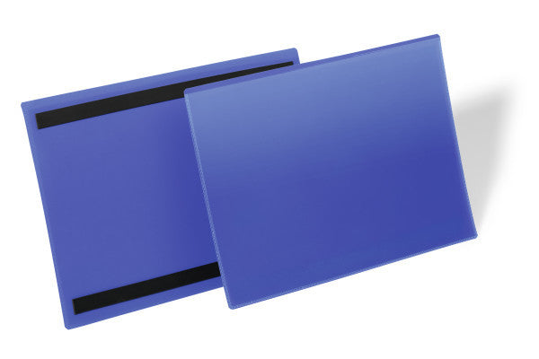 Durable Magnetclip – 297 × 210 mm, blau, wiederablösbar, für A4 quer