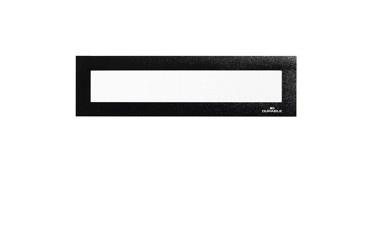 Durable Magnetrahmen – 210 × 40 mm – Schwarz – 5er-Pack
