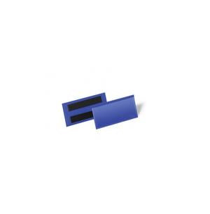 Durable Magnetclip – 100 × 38 mm, blau, wiederablösbar, 50er-Pack