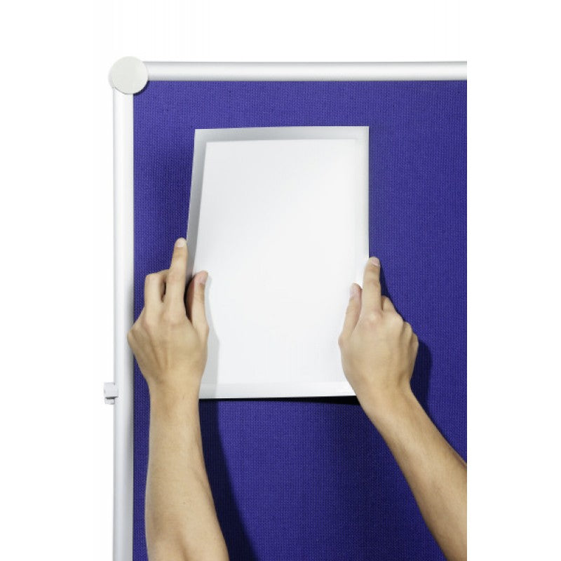 Durable Plakatrahmen Duraframe Grip – für A4 – Klapprahmen, magnetisch – grau