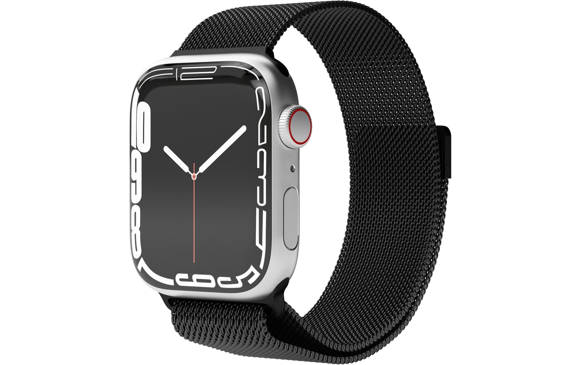 Vonmählen Milanese Loop 1 – Armband – für Apple Watch 38/40/41 mm, Schwarz, Edelstahl