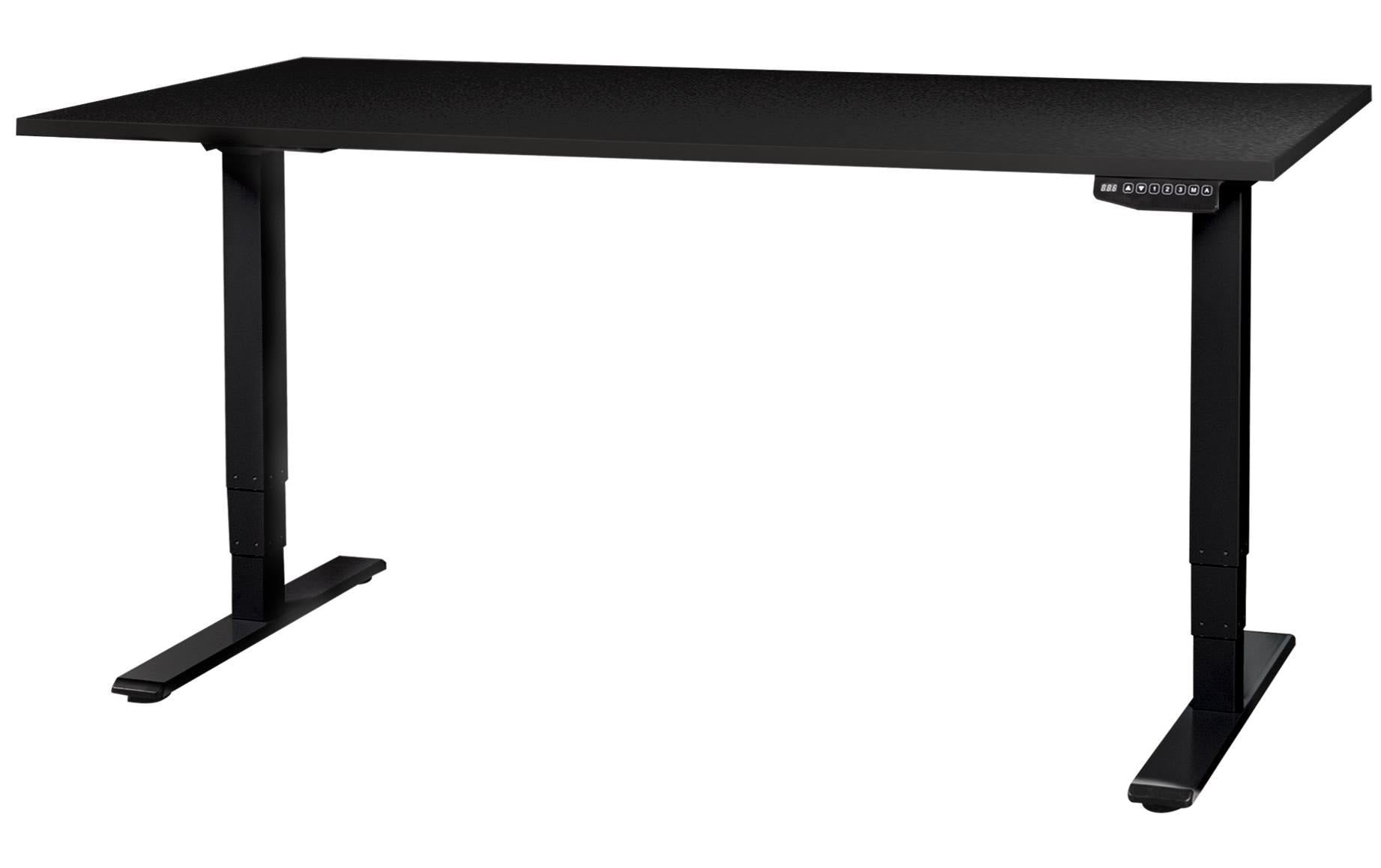 Contini Stehtisch – 160 × 80 × 130 cm – schwarz – höhenverstellbar